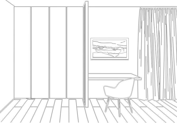 sketch di una stanza